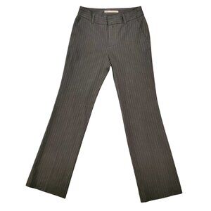 Zara Basic Women Pants Size 4 Gray with Silver Striped Business Casual High Rise